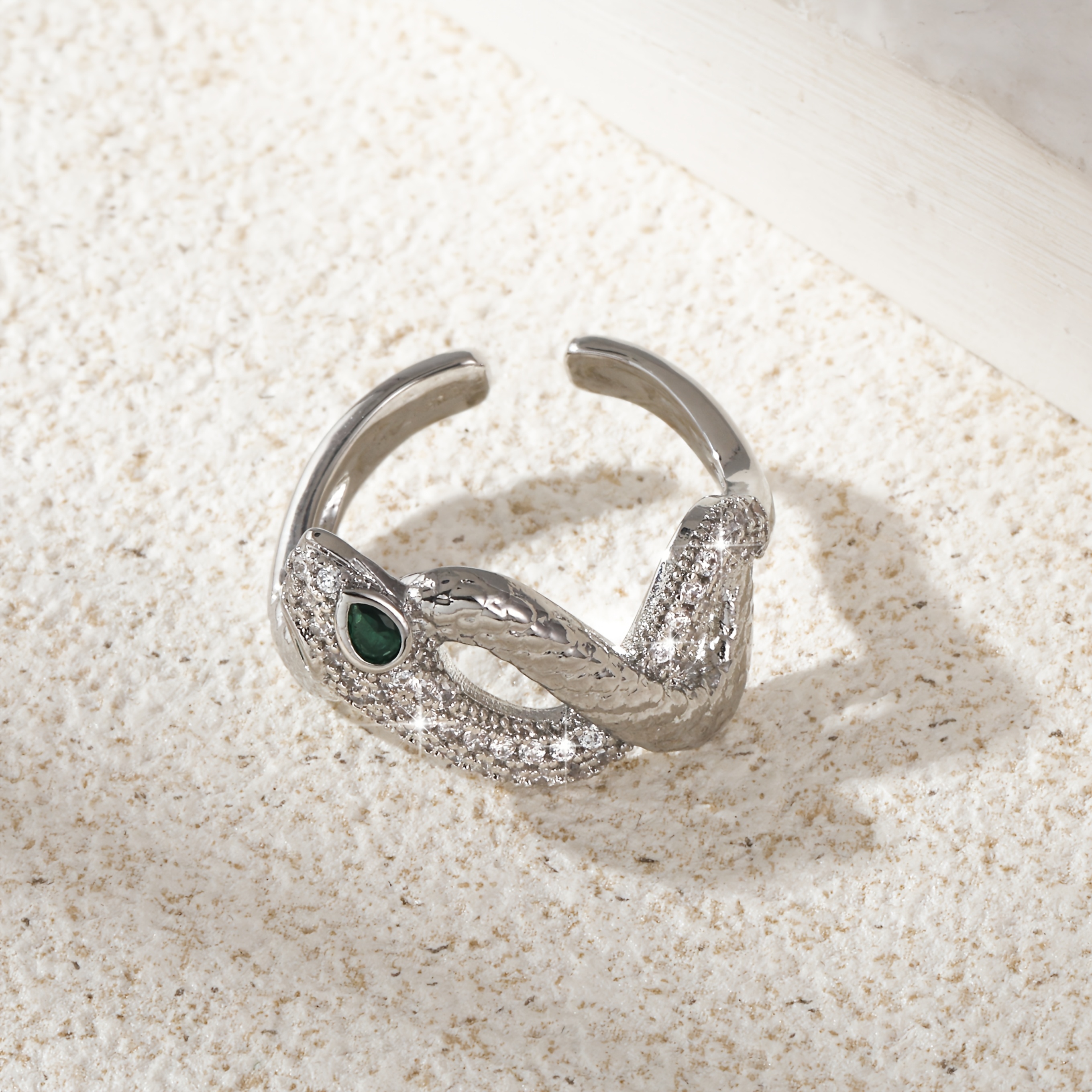 Women's Retro Court Snake Bracelet and Ring Set